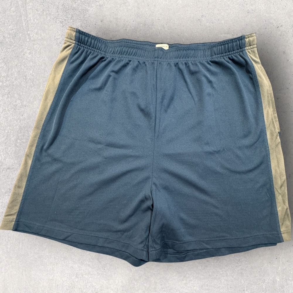 Jockey Mesh Athletic Shorts 2XL Blue Side Stripe Drawstring